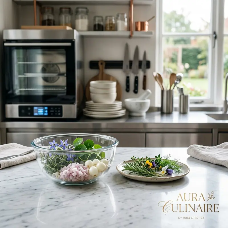 Nguyên liệu đã được sơ chế và dụng cụ chưng yến sạch sẽ, sẵn sàng.