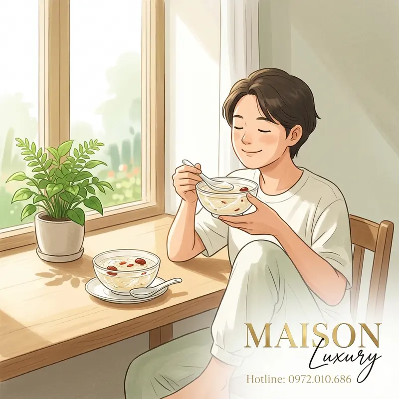 Thời điểm lý tưởng để dùng yến sào là khi cơ thể đã hoàn toàn hết bệnh, cần bồi bổ để phục hồi nhanh chóng.