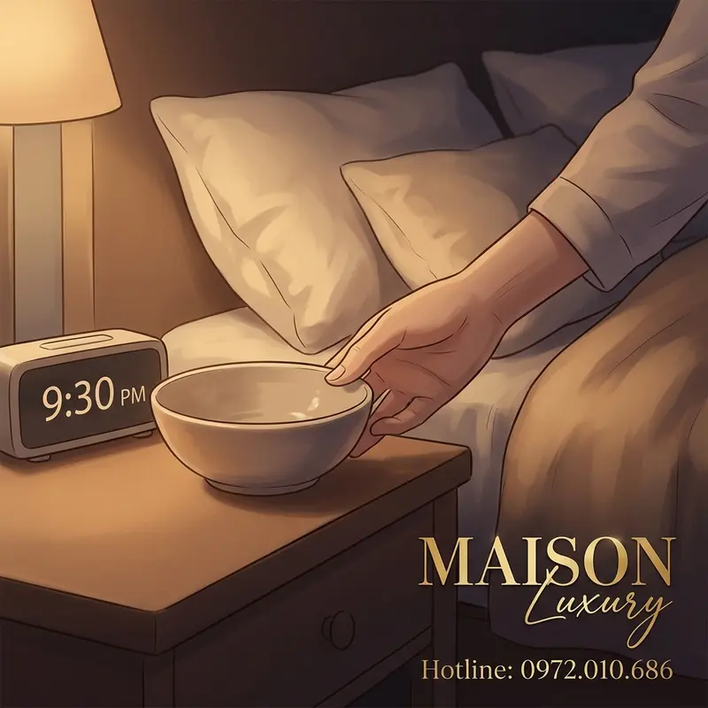 Một tô yến sào ấm trước khi ngủ hỗ trợ quá trình phục hồi tự nhiên của cơ thể.