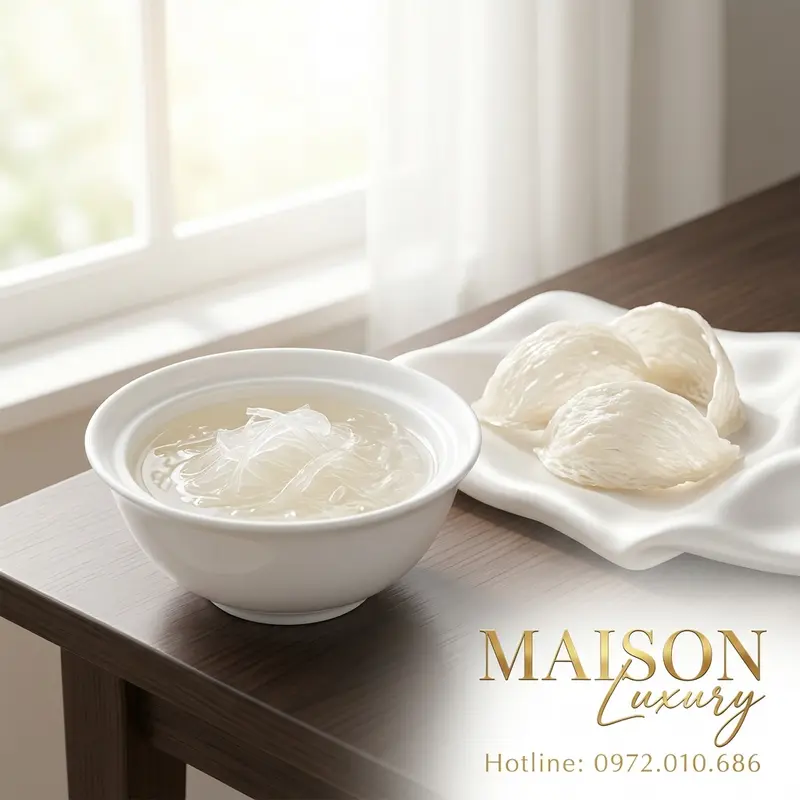 Yến sào tinh khiết – nguồn cung cấp Tyrosine và nhiều dưỡng chất quý giá cho não bộ.