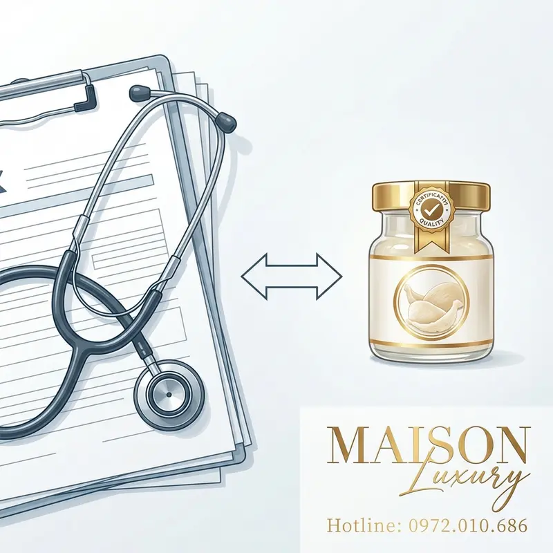 Luôn tham vấn ý kiến bác sĩ điều trị để đảm bảo an toàn và hiệu quả khi sử dụng yến sào.