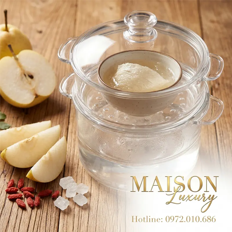 Cách chưng yến sào đúng phương pháp để giữ trọn dưỡng chất chống lão hóa.