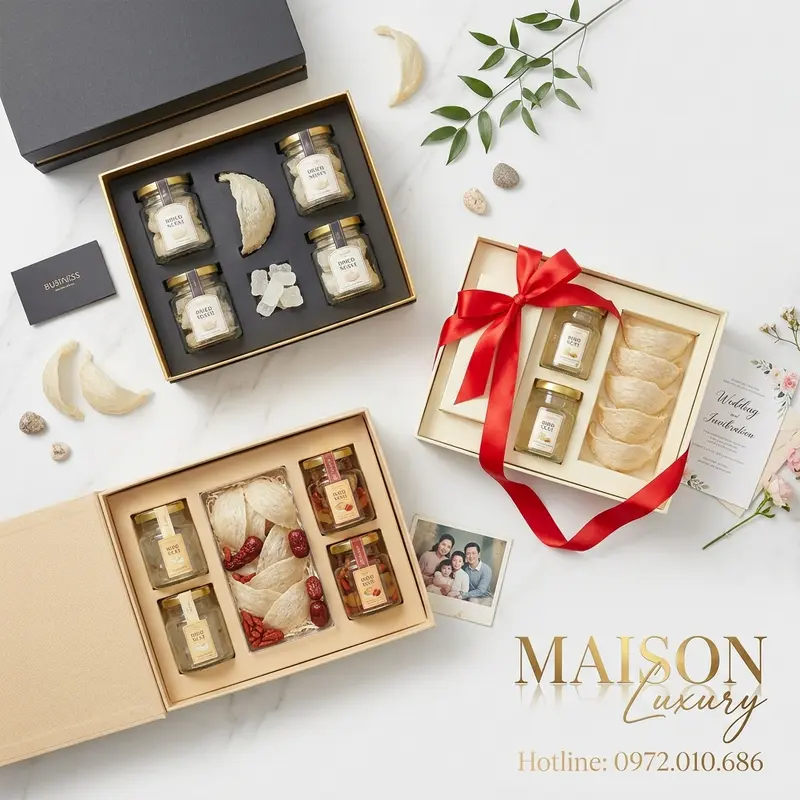 Bộ sưu tập set quà Yến Đảo được thiết kế phù hợp cho nhiều dịp khác nhau.