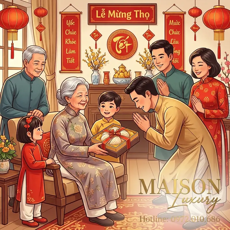 Yến sào là món quà ý nghĩa thể hiện lòng hiếu thảo và cầu chúc sức khỏe cho các bậc cao niên.