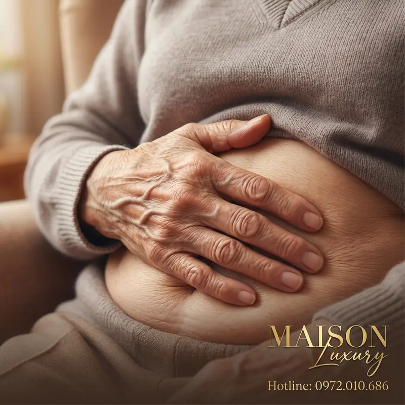 Hình ảnh minh họa sự quan tâm đến sức khỏe hệ tiêu hóa ở người cao tuổi.