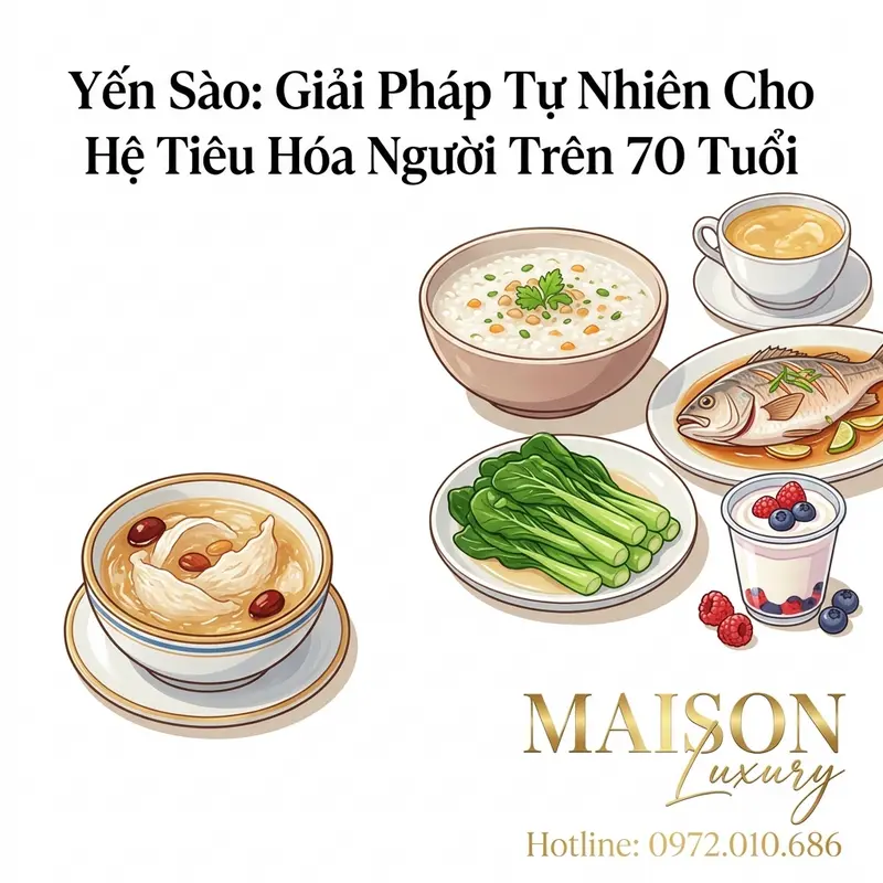 Yến sào kết hợp với các thực phẩm mềm, dễ tiêu tạo nên chế độ dinh dưỡng cân bằng.