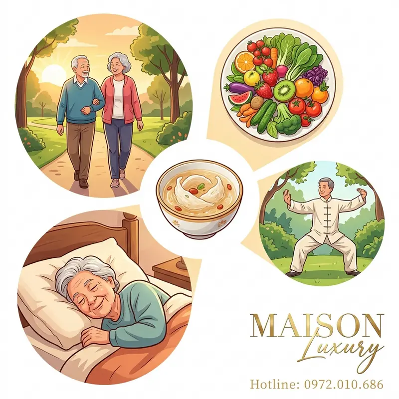 Yến sào phát huy tối đa hiệu quả khi kết hợp với chế độ dinh dưỡng, vận động và nghỉ ngơi hợp lý.