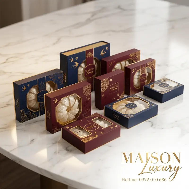 Hộp quà Maison Luxury sang trọng thể hiện đẳng cấp thương hiệu.