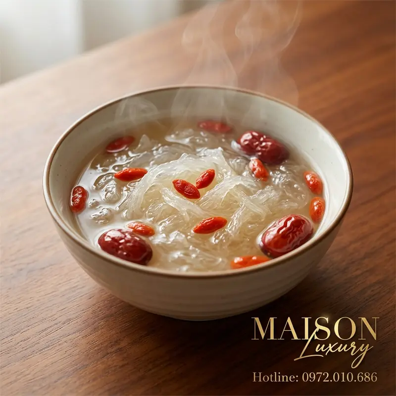 Món yến chưng đường phèn hoàn hảo giữ trọn dinh dưỡng.