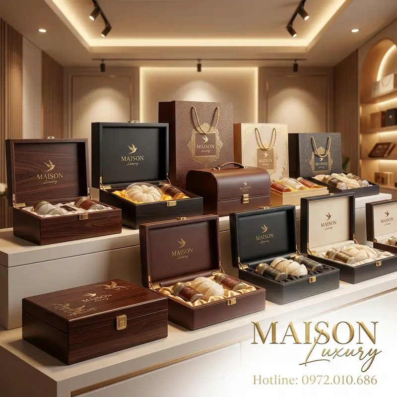 Bộ sưu tập set quà Yến cao cấp Maison Luxury.