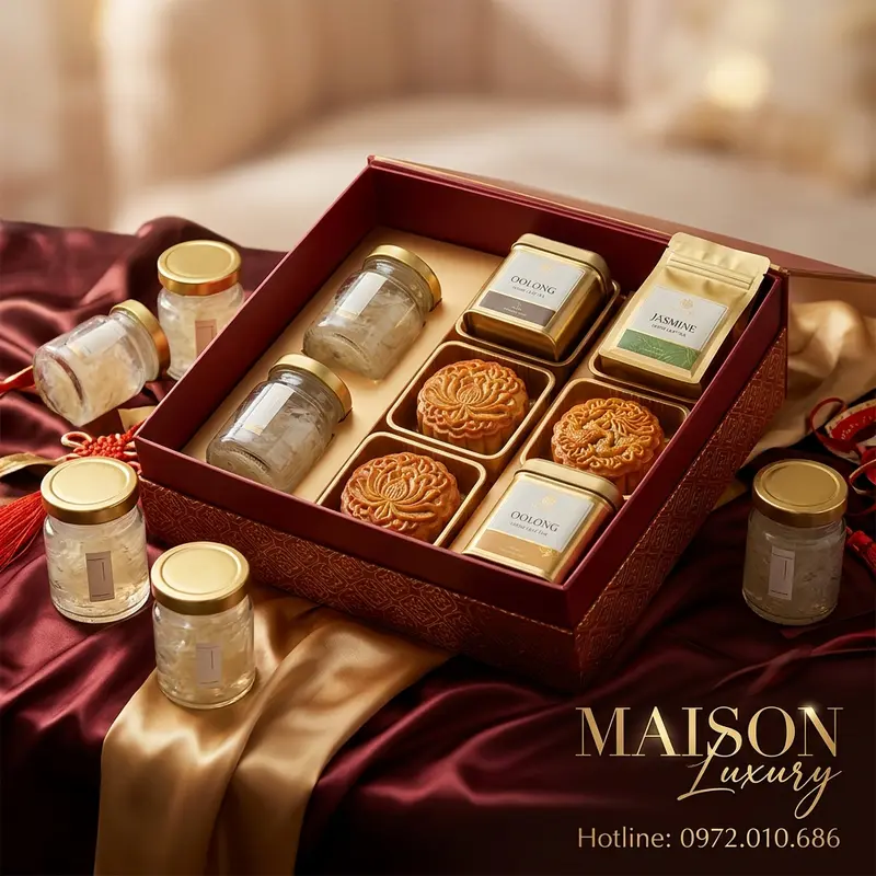 Bộ quà tặng cao cấp đạt chuẩn 3 KHÔNG từ Maison Luxury.