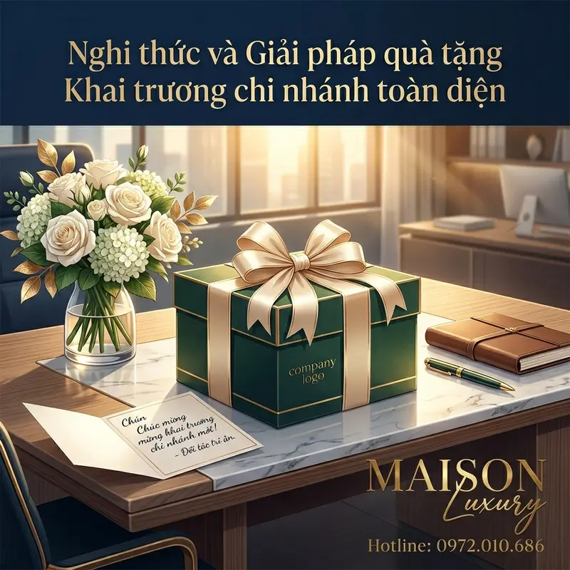 Quà tặng khai trương chi nhánh - biểu tượng của sự tri ân và hợp tác