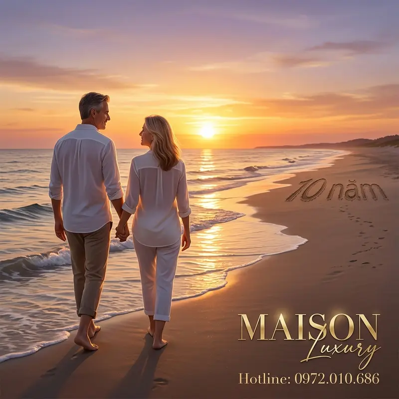 Hình ảnh lãng mạn minh họa cột mốc 10 năm bền vững
