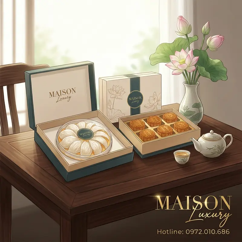 Set quà yến sào và bánh Trung Thu Maison Luxury – lựa chọn hoàn hảo cho kỷ niệm 10 năm