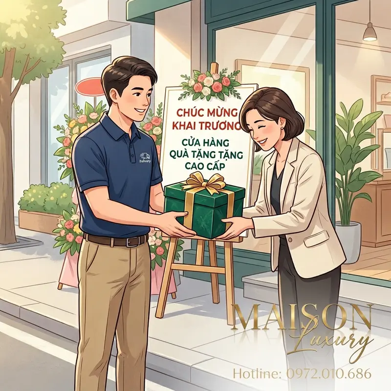 Giao quà khai trương tận nơi chuyên nghiệp