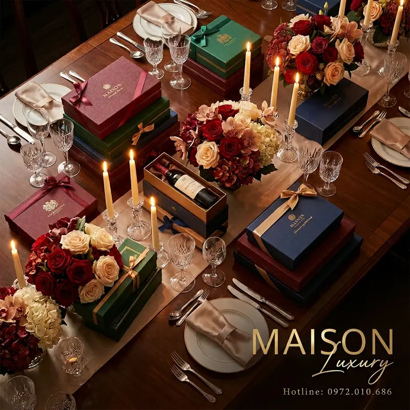 Bộ sưu tập quà thực phẩm thượng hạng của Maison Luxury cho mọi dịp.