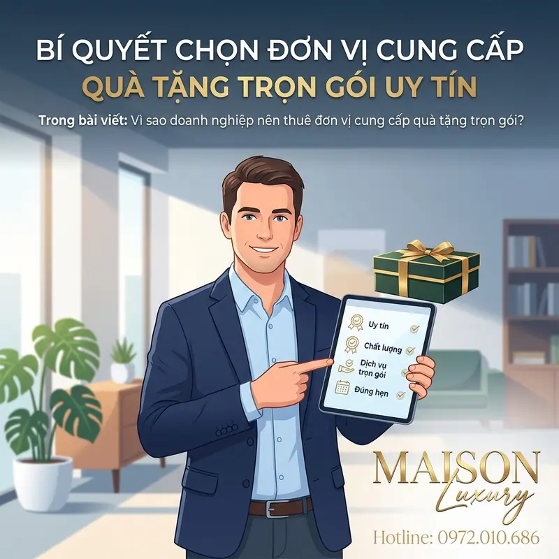 Đánh giá kỹ lưỡng mẫu quà và đối chiếu với tiêu chí trước khi ra quyết định.