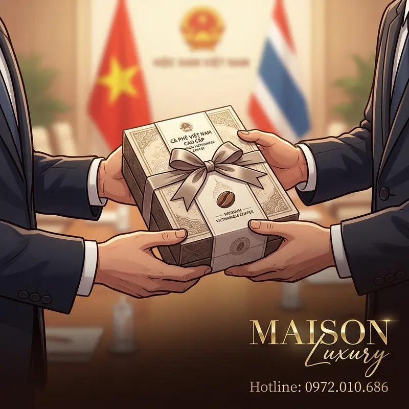 Trao tặng cà phê đặc sản Việt Nam tại hội nghị cấp cao – hành động ngoại giao mềm.