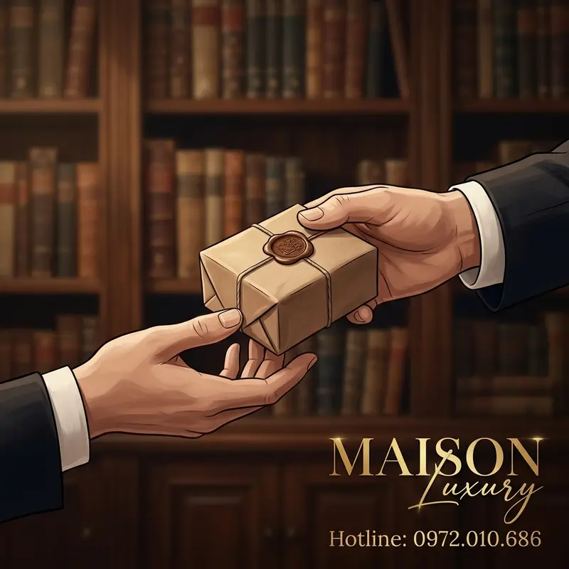 Khoảnh khắc trao tặng món quà di sản tinh tế, đề cao kết nối cá nhân.