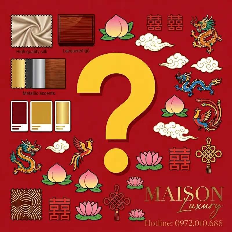 Infographic tổng hợp các câu hỏi thường gặp về bao bì quà tặng Trung Hoa.