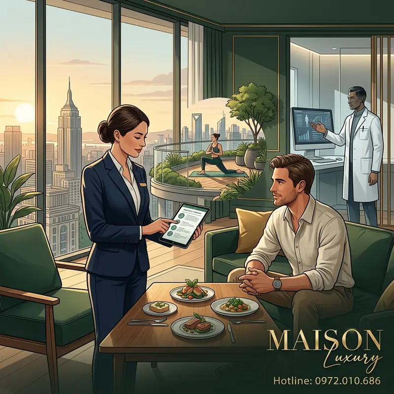 Dịch vụ quản gia sức khỏe cá nhân thiết kế lộ trình chăm sóc toàn diện cho giới tinh hoa.
