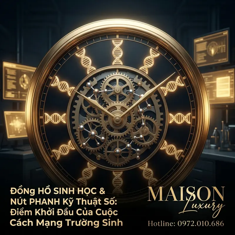 Đồng hồ sinh học biểu thị tuổi sinh học có thể can thiệp bằng công nghệ hiện đại.