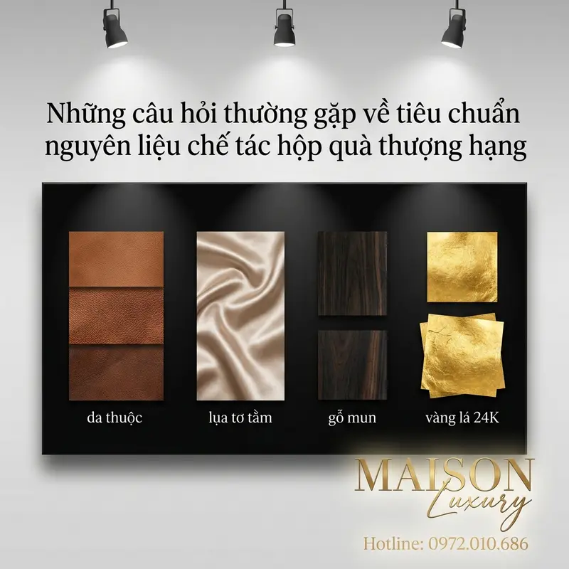 Bộ sưu tập nguyên liệu thượng hạng kèm chứng nhận quốc tế