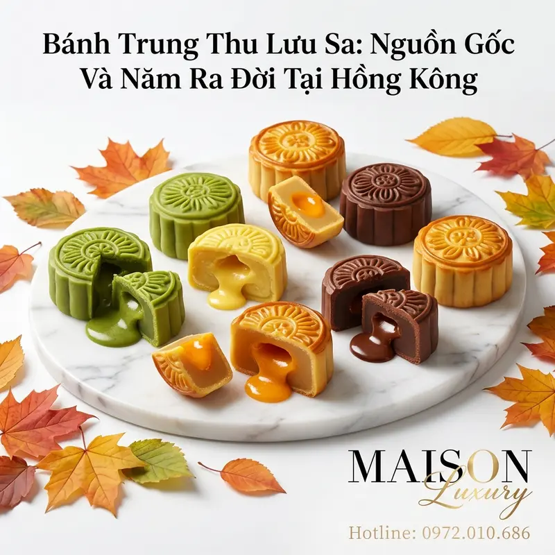 Bánh trung thu lưu sa với nhiều hương vị biến tấu hiện đại.