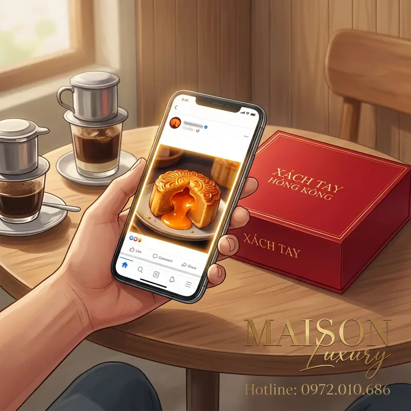 Cơn sốt bánh lưu sa xách tay trên mạng xã hội.