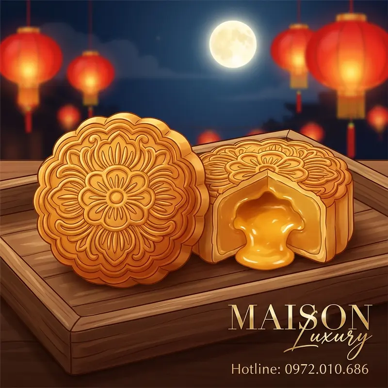 Sự giao thoa giữa bánh cổ truyền và bánh nhân chảy hiện đại.