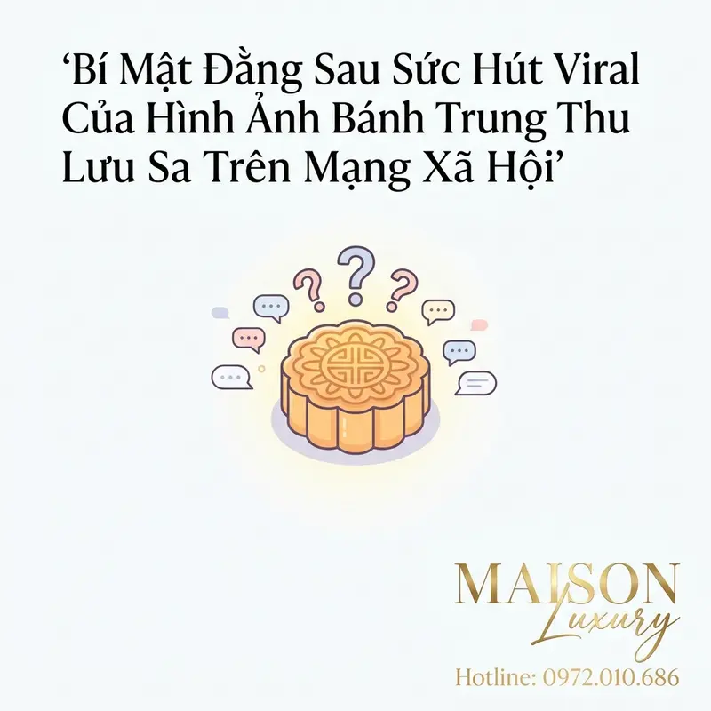 Biểu tượng câu hỏi xoay quanh chiếc bánh trung thu lưu sa.