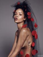 Фотосессия Рианны для журнала Elle за декабрь 2014