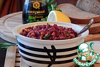 Рецепт: Свекольная икра с грецкими орехами