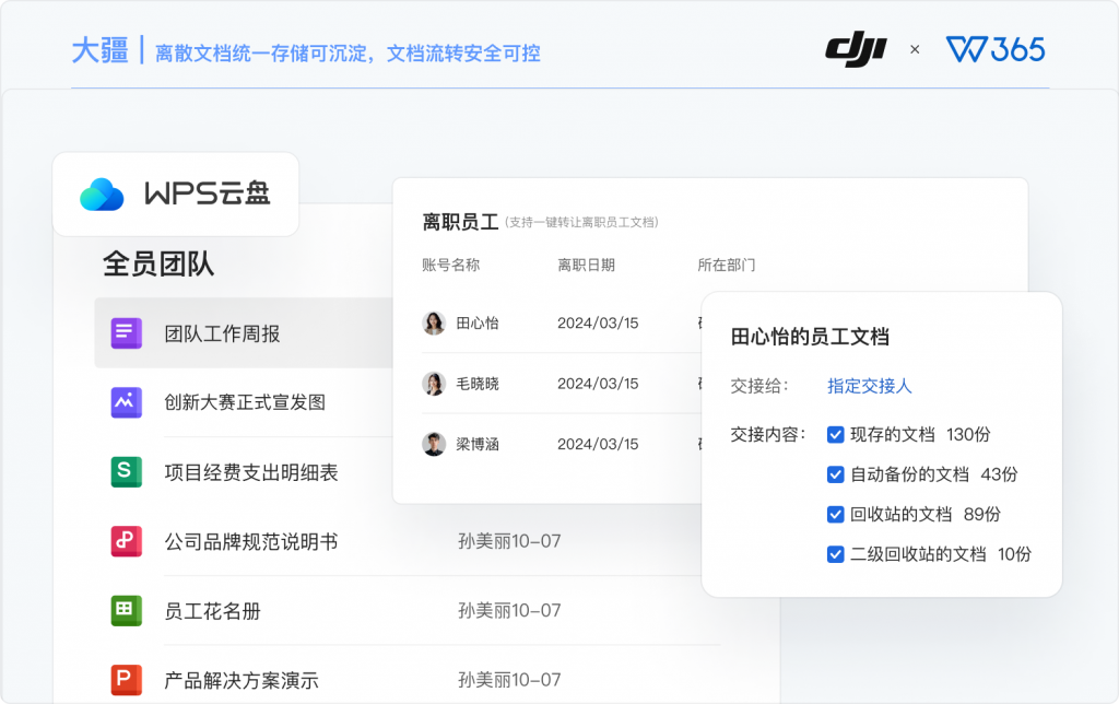 WPS365云盘 协作办公 安全防护
