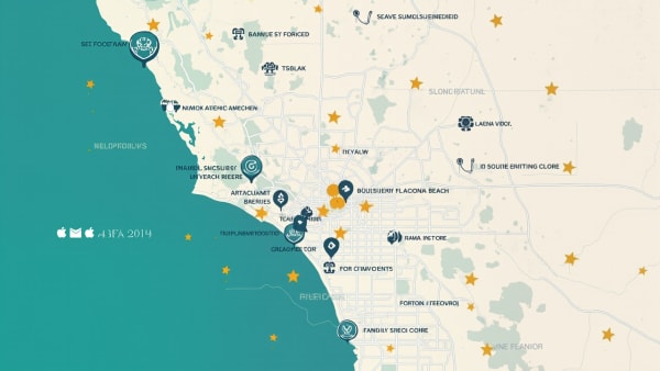 Detailed map supporting 949 area code coverage and key Orange County cities Detailed map supporting 949 area code coverage and key Orange County cities
