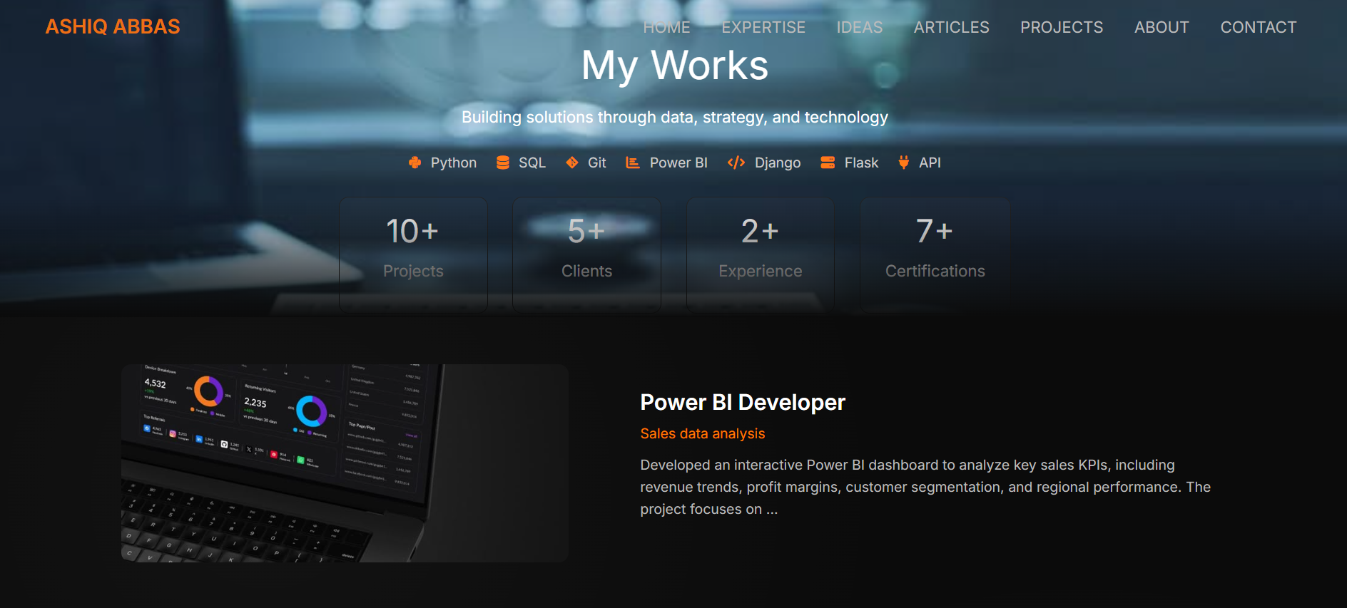 Full Stack Django Website