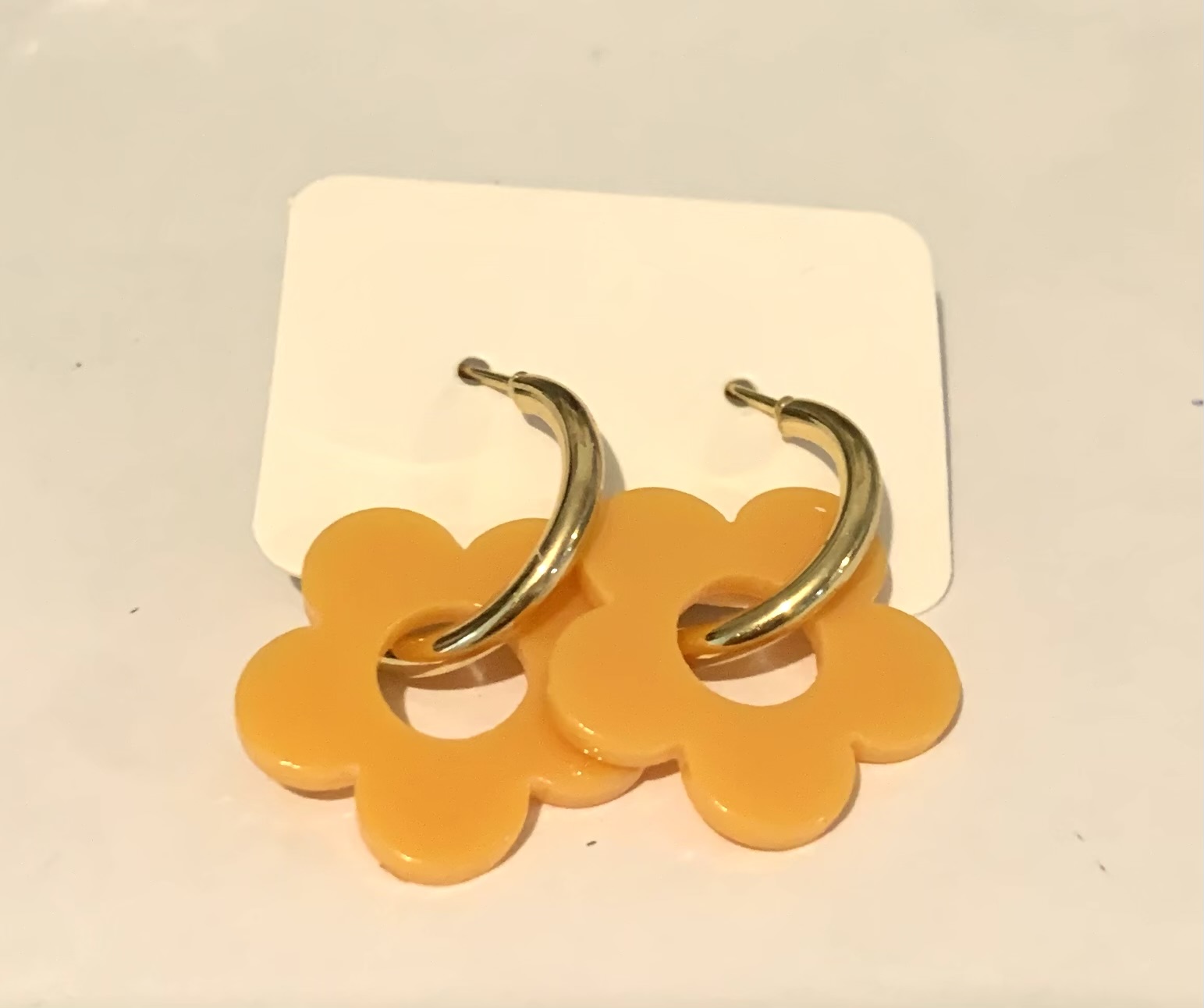 Aros flor amarilla