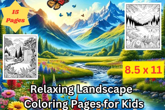 Serene Landscape Coloring Page