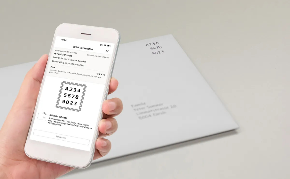 Die SMS-Briefmarke hat ausfrankiert
