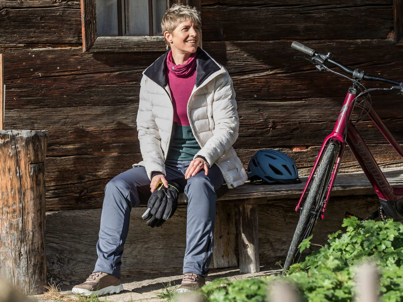 Reflektierende Bekleidung Damen: Kleidung, um beim Radfahren gesehen zu  werden