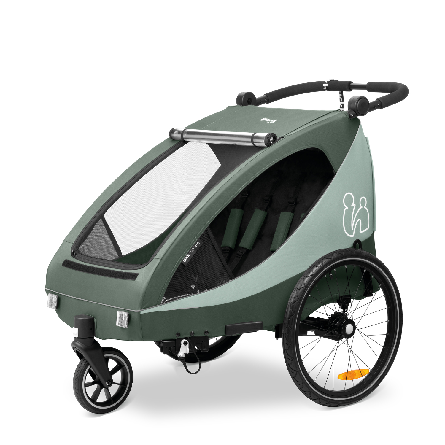 Hauck Dryk Duo Plus bike trailer: 2 in 1 - from trailer to buggy 