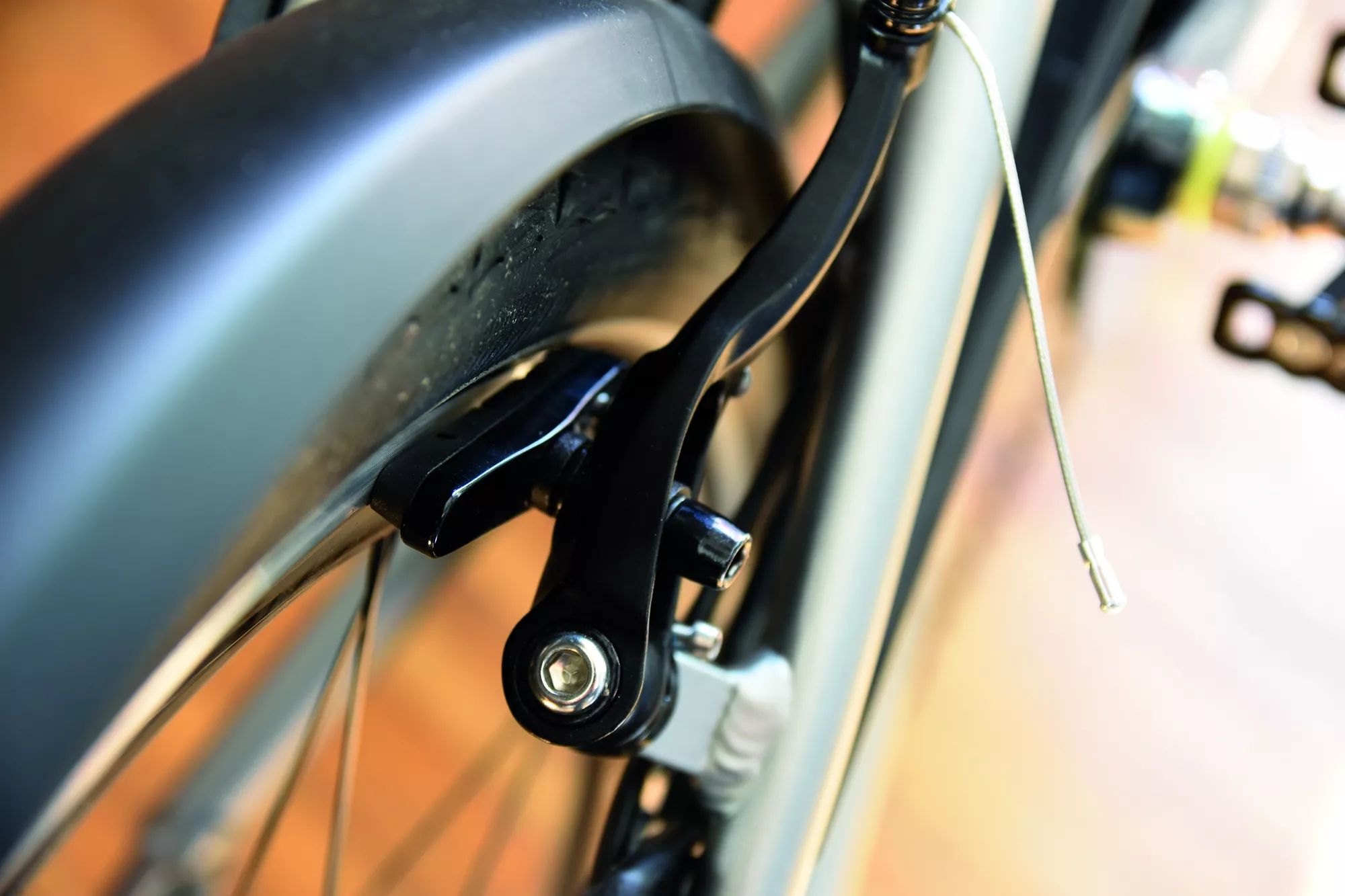 Paar Fahrrad V-Bremsen – Lange Arm C-Brakes Mit Bremsbelägen Für MTB & Citybikes | Aluminium, 11 Cm Bügel