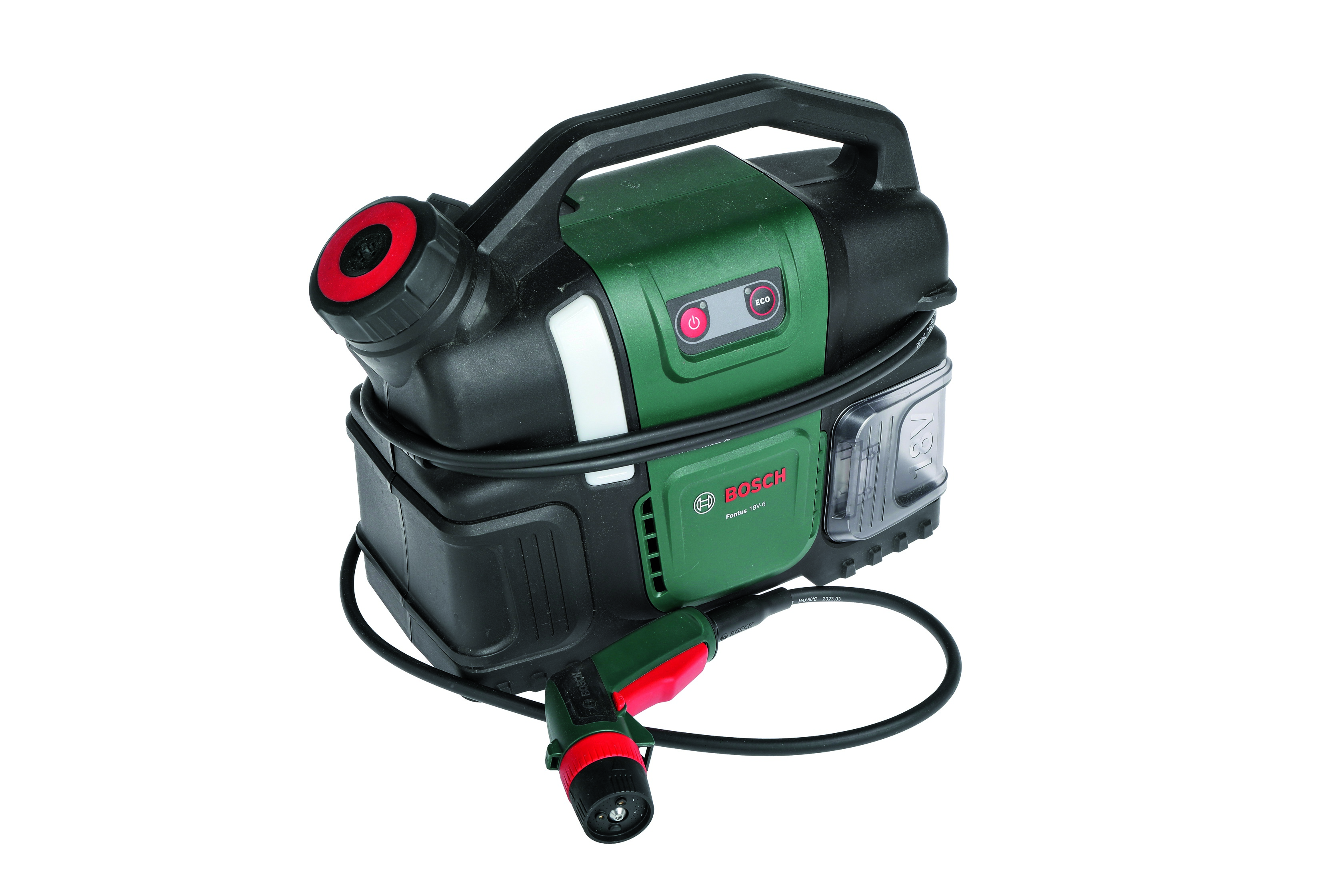 Bosch Fontus 18V-6: Compact cordless pressure washer in the test