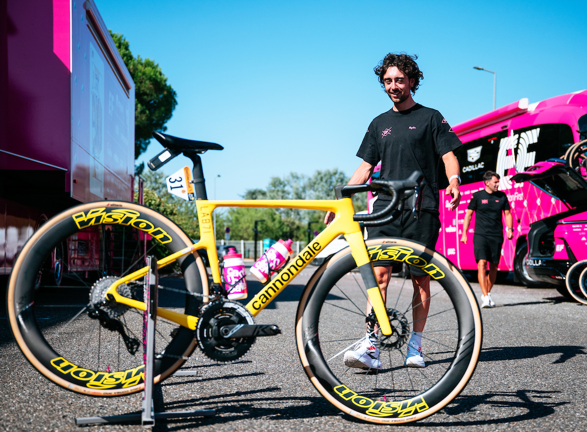 Cannondale SuperSix EVO in yellow for Tour de France leader Ben