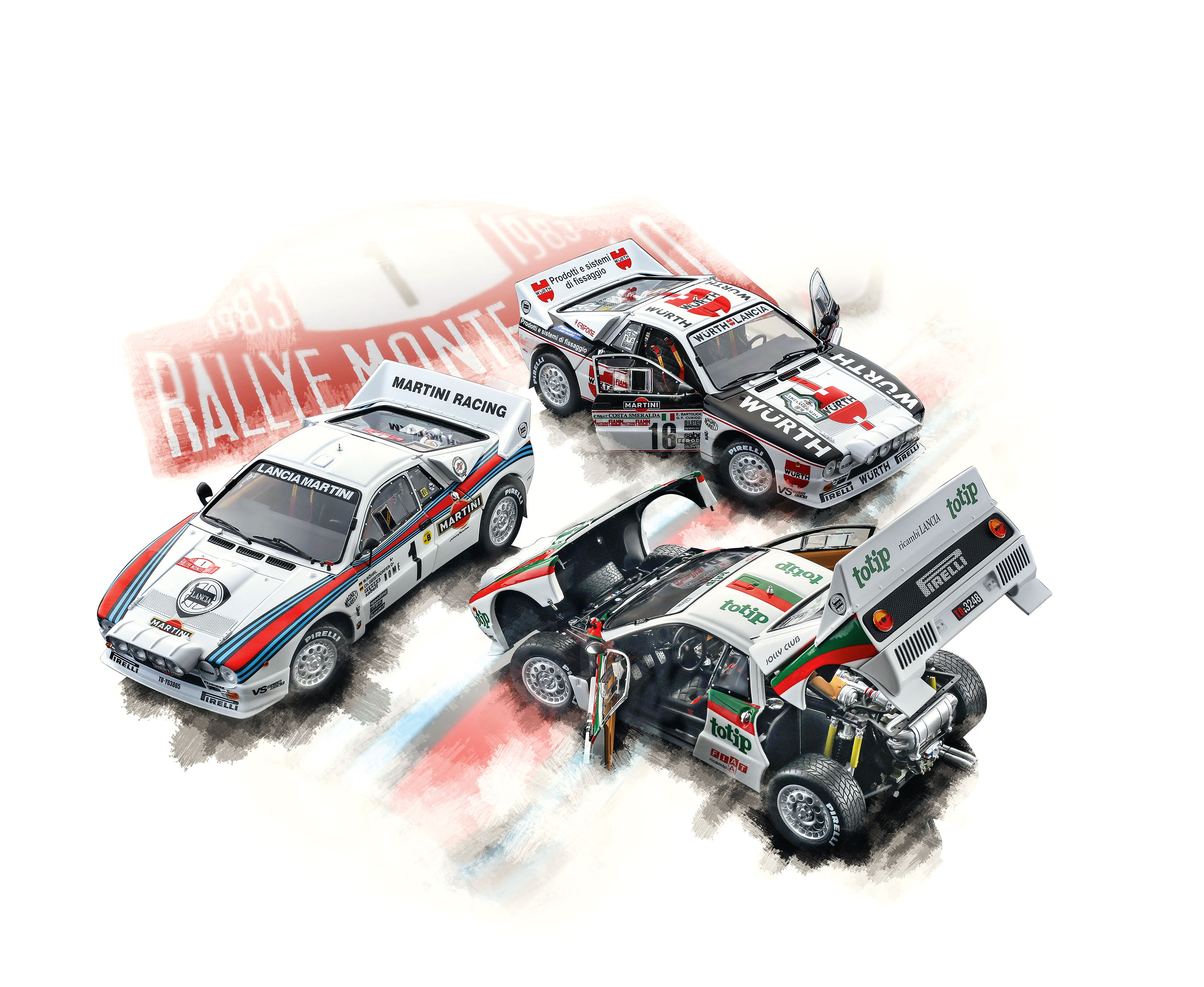 Der Ausbalancierte: '83 Lancia Rally 037 von Kyosho in 1:18