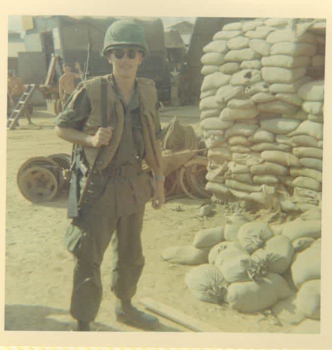 David Markham serving in Vietnam