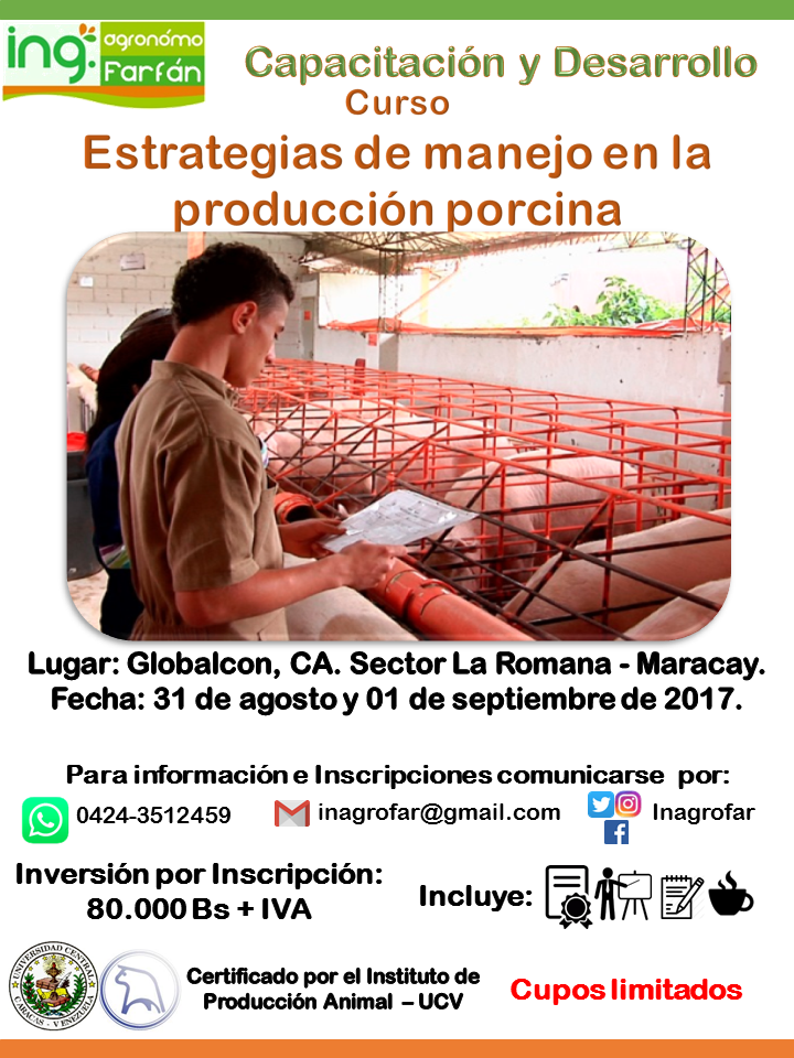 Curso: Estrategias de manejo en la producción porcina