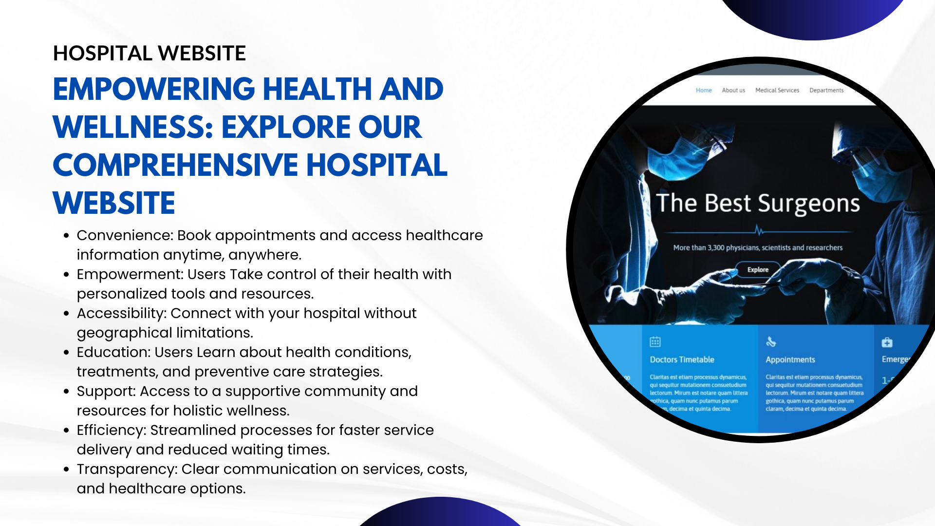 Hospital Website | Applinet Technology - Africa Centered Technology