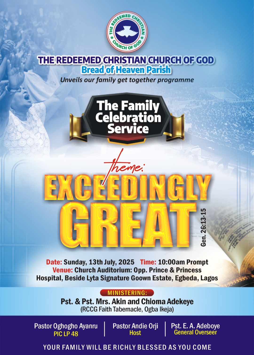 Family Celebration Service