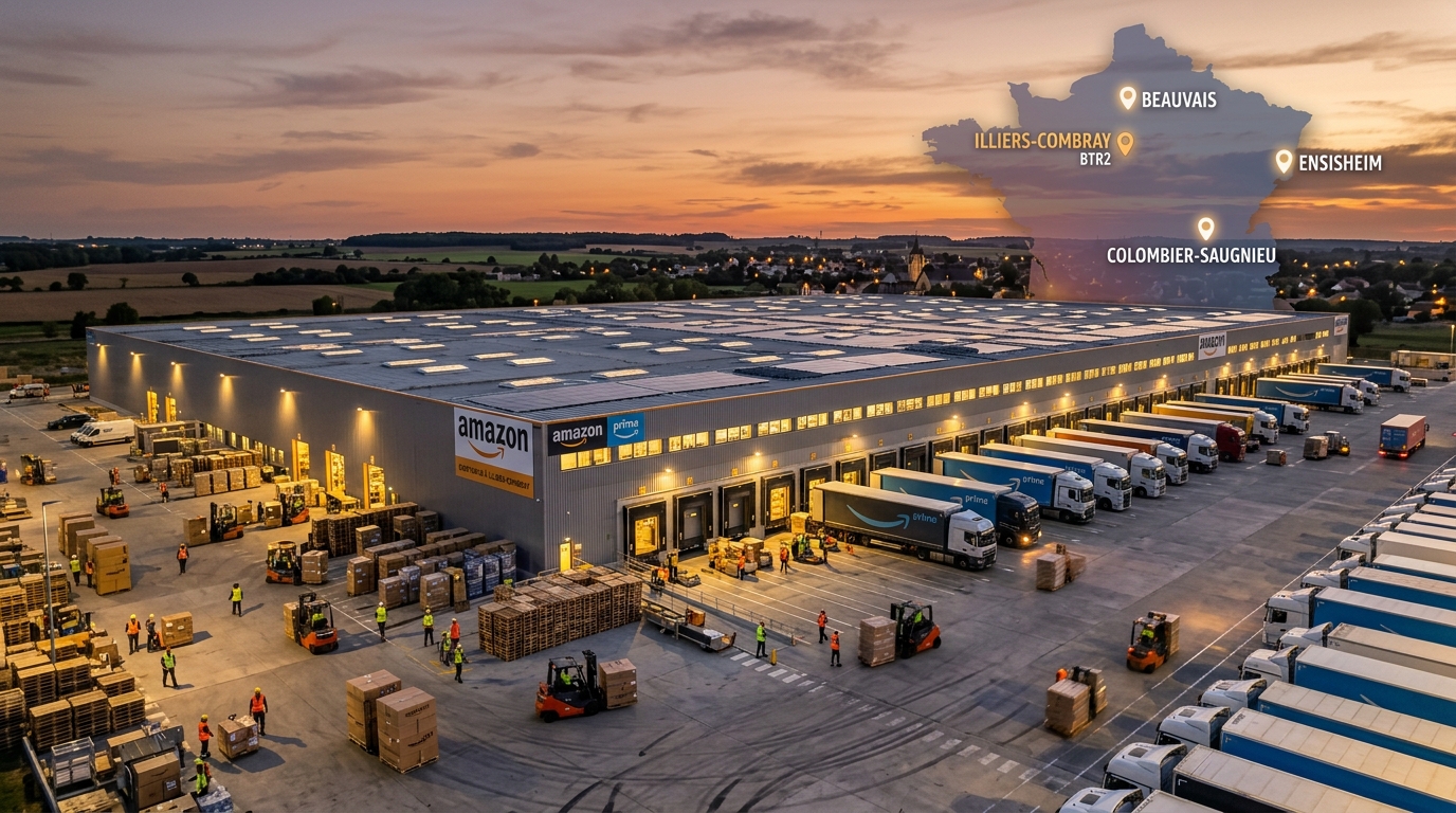 Amazon investit 15 milliards € en France : 7 000 CDI, centres logistiques et bataille stratégique